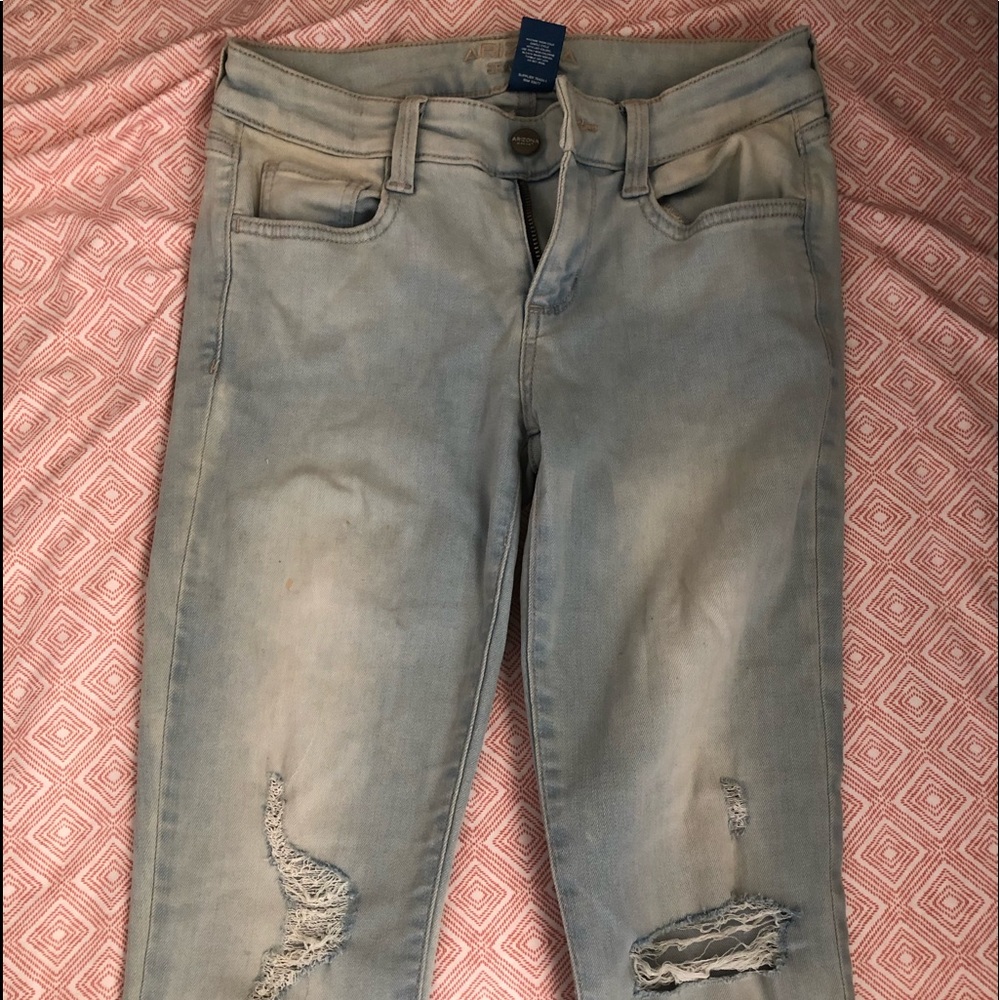 Arizona blue/white washed ripped jeans (size 1)